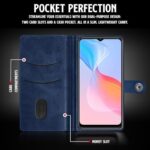 Shock Proof Flip Cover Back Case for Vivo Y21 | Magnetic Wallet Leather Case with Stand - Image 5