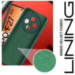 kelpuj Back Cover for Oppo F27 5G | Ultra Slim Soft Rubberised Case | Inner Velvet Fabric Lining | Matte Silicone Flexible Mobile Case | Camera Protection - Green - Image 5