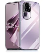 Crystal Clear Transparent Back Case Cover for Oppo Reno 10 Pro Plus 5G | Full Device & Camera Protection Shockproof TPU | Flexible Silicone Back Cover Case Transparent