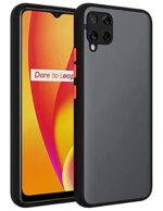 Translucent Hybrid Back Case Cover for Samsung Galaxy M42 5G | A42 | Smoked Matte Back | 360 Degree Protection | Protective Hard Case (Black Bumper)