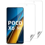 Unbreakable Nano Film Glass Screen Protector for Poco X6 5G [ Flexible like a Screen Guard, Harder than a Tempered Glass ]  Pack Of 2
