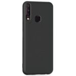 Ultra Slim Matte Shockproof Soft Silicone Back Case Cover for Vivo Y12 | Y15 | Y17- Pitch Black - Image 2