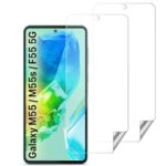 Unbreakable Nano Film Glass Screen Protector for Samsung Galaxy M55 5G | M55s 5G | F55 5G [ Flexible like a Screen Guard, Harder than a Tempered Glass ]  Pack Of 2