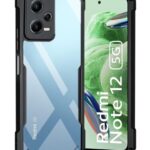 Shock Proof Back Case for Redmi Note 12 5G | Poco X5 5G - AirEDGE Technology | Camera Protection | Transparent Hybrid Mobile Back Case Cover - Earthy Black