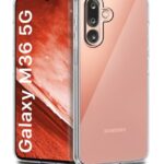 Transparent Back Cover Case for Samsung Galaxy M36 5G | Samsung Galaxy F36 5G | Raised Bumps for Full Device & Camera Protection Shockproof TPU Silicone Mobile Case Transparent