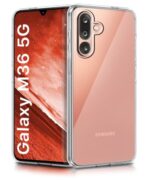 Transparent Back Cover Case for Samsung Galaxy M36 5G | Samsung Galaxy F36 5G | Raised Bumps for Full Device & Camera Protection Shockproof TPU Silicone Mobile Case Transparent
