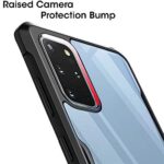 Shock Proof Clear Protective Back Case for Oppo A55 4G - AirEDGE Technology | 360 Degree Camera Protection | Transparent Hybrid Back Case Mobile Cover - Black - Image 4