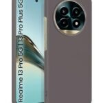 Slim Frameless Back Cover for Realme 13 Pro 5G | Realme 13 Pro Plus 5G | Ultra Thin Lightweight Design & Camera Protection | Soft Matte Silicone Flexible Mobile Case (Grey)