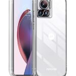 Crystal Clear Transparent Back Case Cover for Motorola Edge 30 Ultra 5G | Full Device & Camera Protection Shockproof TPU | Flexible Silicone Back Cover Case Transparent