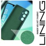 Back Cover for Samsung Galaxy A16 5G | Ultra Slim Soft Rubberised Case | Inner Velvet Fabric Lining | Matte Silicone Flexible Mobile Case | Camera Protection - Green - Image 5