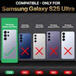 Shock Proof Flip Cover Back Case for Samsung Galaxy S25 Ultra 5G | Magnetic Wallet Leather Case with Stand - Image 3