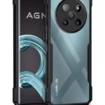 Shock Proof Clear Protective Back Case for Lava Agni 2 5G - AirEDGE Technology | 360 Degree Camera Protection | Transparent Hybrid Back Case Mobile Cover - Black