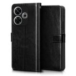 Shock Proof Flip Cover Back Case for Mi Redmi 13 5G | Magnetic Wallet Leather Case with Stand - Image 5