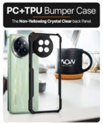 Shock Proof Clear Protective Back Case for Xiaomi 14 Civi 5G AirEDGE Technology | 360 Degree Camera Protection | Transparent Hybrid Back Case Mobile Cover Black - Image 7