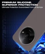 kelpuj Slim Frameless Back Cover for Mi Redmi A3 | Redmi A3X | Poco C61 | Ultra Thin Lightweight Design & Camera Protection | Soft Matte Silicone Flexible Mobile Case (Grey) - Image 8