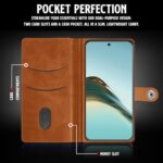 Shock Proof Flip Cover Back Case for Realme 13 Pro 5G | Magnetic Wallet Leather Case with Stand - Image 7