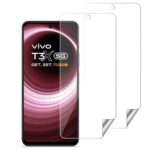 Unbreakable Nano Film Glass Screen Protector for Vivo T3x 5G [ Flexible like a Screen Guard, Harder than a Tempered Glass ]  Pack Of 2
