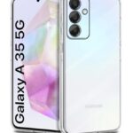 kelpuj Transparent Back Cover Case for Samsung Galaxy A35 5G | Galaxy A55 5G | Raised Bumps for Full Device & Camera Protection Shockproof TPU Silicone Mobile Case Transparent