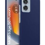 Slim Frameless Back Cover for Motorola Moto Edge 50 Fusion 5G | Moto Edge G96 Fusion 5G Ultra Thin Lightweight Design & Camera Protection | Soft Matte Silicone Flexible Mobile Case Blue