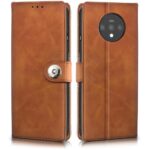 Shock Proof Flip Cover Back Case for Oneplus 7T | Magnetic Wallet Leather Case with Stand