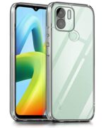 kelpuj Ultra-Hybrid Crystal Clear Back Case Cover for Redmi A2 Plus | A1 Plus | Poco C50 | Poco C51 | Hard Back | Slim Fit Shockproof Design | Camera Protection Bump (PC,TPU | Transparent)