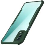 Shock Proof Clear Protective Back Case for Oppo A55 4G - AirEDGE Technology | 360 Degree Camera Protection | Transparent Hybrid Back Case Mobile Cover - Green