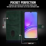 Shock Proof Flip Cover Back Case for Samsung Galaxy F05 | Magnetic Wallet Leather Case with Stand - Image 7