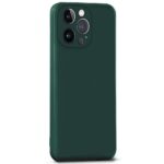 Back Cover for Apple iPhone 13 Pro | Ultra Slim Soft Rubberised Case | Inner Velvet Fabric Lining | Matte Silicone Flexible Mobile Case | Camera Protection - Green - Image 3