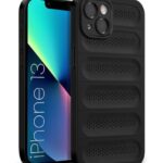 Ultimate Silicone Back Cover Case for iPhone 13 | Heat Dissipation Thin Soft TPU | 360? Camera Protection | Breathable Cooling Holes ? Pitch Black