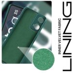 Back Cover for Motorola Moto G35 5G | Ultra Slim Soft Rubberised Case | Inner Velvet Fabric Lining | Matte Silicone Flexible Mobile Case | Camera Protection - Green - Image 5