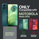 Shock Proof Flip Cover Back Case for Motorola Moto G04 | Magnetic Wallet Leather Case with Stand - Image 3