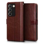 Shock Proof Flip Cover Back Case for Vivo Y200E 5G | Magnetic Wallet Leather Case with Stand - Image 5