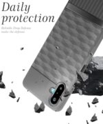 Back Cover for Samsung Galaxy M06 5G | Galaxy F06 5G with Hexa Cube Design | Ultra Slim Soft Rubberised Case | Inner Velvet Fabric | Matte Silicone Mobile Case | Camera Protection - Grey - Image 5