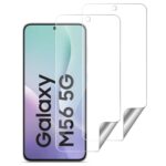Unbreakable Nano Film Glass Screen Protector for Samsung Galaxy M56 5G | Galaxy F56 5G [ Flexible Like a Screen Guard, Harder Than a Tempered Glass ]  Pack of 2 Transparent