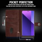 Shock Proof Flip Cover Back Case for Xiaomi Mi Redmi Note 13 Pro Plus 5G | Magnetic Wallet Leather Case with Stand - Image 7