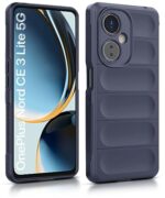 Ultimate Silicon Back Cover Case for 1+ OnePlus Nord CE 3 Lite 5G | Military Grade Drop Protection Shockproof Bumper | Anti-Slip Grip | Scratch Proof Micro-Fibre Cloth Inside (Deep Blue) - Image 3