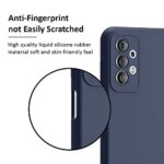 Ultra Slim Soft Rubberised Back Cover for Vivo Y21 | Y21s | Y21G | Inner Velvet Fabric Lining | Matte Silicone Flexible Camera Protection Back Case  Blue - Image 7