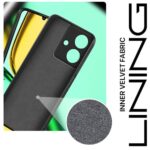 Back Cover for Realme Narzo N61 | Realme C61 | Ultra Slim Soft Rubberised Case | Inner Velvet Fabric Lining | Matte Silicone Flexible Mobile Case | Camera Protection - Black - Image 3