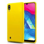 Shock Proof Ultra Thin Back Case for Galaxy M10 | Matte Anti Slip Soft Back Case Cover with Camera Protection Bump for Samsung Galaxy M10 - Sunshine Yellow [ Launch Offer ]