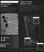 Back Cover for Samsung Galaxy M36 5G | Galaxy F36 5G with Hexa Cube Design | Ultra Slim Soft Case | Inner Velvet Fabric | Matte Silicone Flexible Mobile Case | Camera Protection - Grey - Image 7