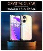 kelpuj Crystal Clear Transparent Back Case Cover for Realme C55 | Realme Narzo N55 Full Device & Camera Protection Shockproof TPU Silicone Back Cover Case Transparent - Image 5