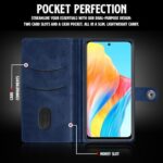Shock Proof Flip Cover Back Case for Oppo F23 5G | Magnetic Wallet Leather Case with Stand - Image 5