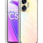 kelpuj Crystal Clear Transparent Back Case Cover for Realme C55 | Realme Narzo N55 Full Device & Camera Protection Shockproof TPU Silicone Back Cover Case Transparent
