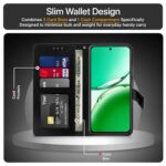Shock Proof Flip Cover Back Case for Oppo F27 5G | Magnetic Wallet Leather Case with Stand - Image 7