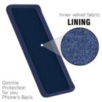 kelpuj Back Cover for Realme C75 5G | C73 5G | Narzo 80 Lite 5G | Ultra Slim Soft Rubberised Case | Inner Velvet Fabric Lining | Flexible Mobile Case | Camera Protection - Blue - Image 3