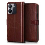 Shock Proof Flip Cover Back Case for Iqoo Z9 5G | Magnetic Wallet Leather Case with Stand - Image 5