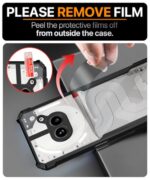 kelpuj Polycarbonate Shock Proof Clear Protective Back Case for Nothing Phone 2A 5G-Airedge Technology | 360 Degree Camera Protection | Transparent Hybrid Back Case Mobile Cover - Black - Image 7