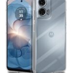 kelpuj Crystal Clear Transparent Back Case Cover for Motorola Moto G24 Power 5G | Full Device & Camera Protection Shockproof TPU Silicone Back Cover Case Transparent
