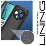 kelpuj Back Cover for Oppo F27 Pro Plus 5G | Ultra Slim Soft Rubberised Case | Inner Velvet Fabric Lining | Matte Silicone Flexible Mobile Case | Camera Protection - Black - Image 5