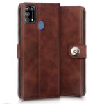 Shock Proof Flip Cover Back Case for Samsung Galaxy M31 | Magnetic Wallet Leather Case with Stand - Image 3
